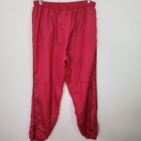 foot locker Pants Vintage 9s Footlocker Men Xl Red Nylon Jogger